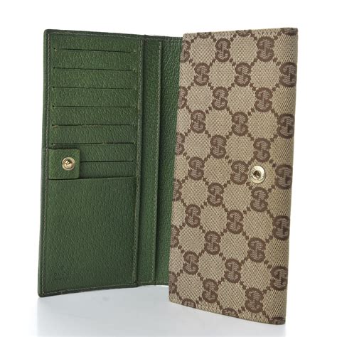 green Gucci wallet review